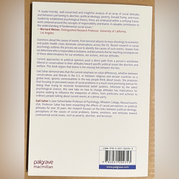 Blame‎ and Political Attitudes by Gail Sahar - Picture 2 of 2